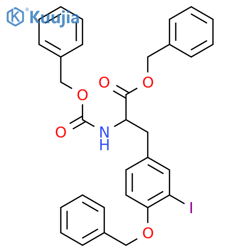 3-Iodo-N-(benzyloxy)carbonyl-O-benzyl-L-tyrosine Benzyl Ester structure