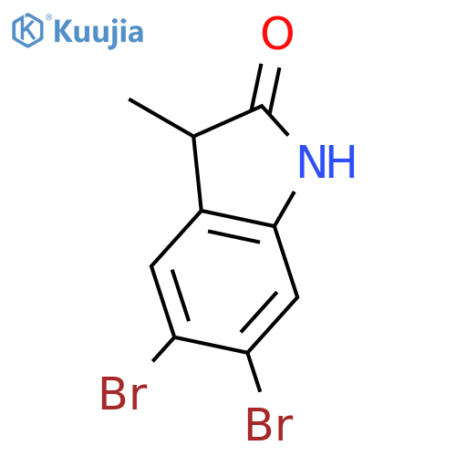 2H-Indol-2-one, 5,6-dibromo-1,3-dihydro-3-methyl- structure
