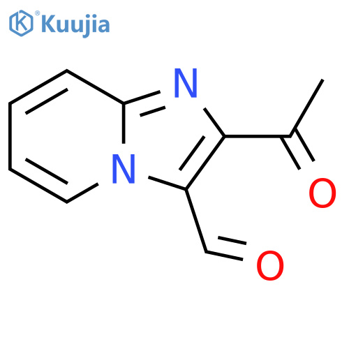 2-acetyl-Imidazo[1,2-a]pyridine-3-carboxaldehyde structure