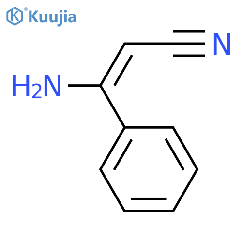 2-Propenenitrile, 3-amino-3-phenyl-, (E)- structure