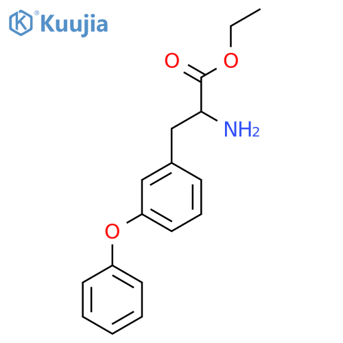 Ethyl 2-amino-3-(3-phenoxyphenyl)propanoate structure