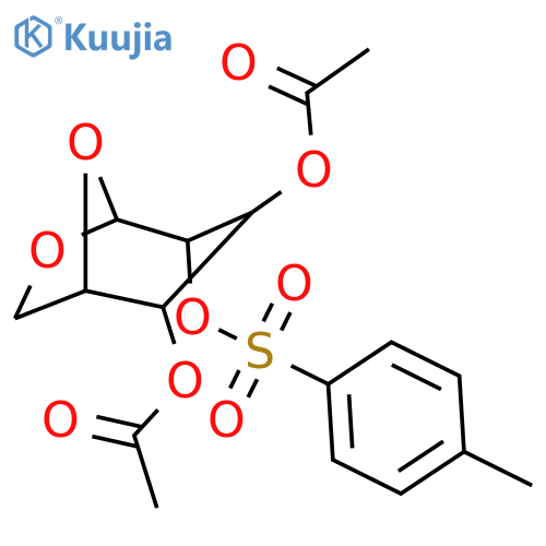 4-{[(4-methylphenyl)sulfonyl]oxy}-6,8-dioxabicyclo[3.2.1]octane-2 ,3-diyl Diacetate (non-preferred Name) structure