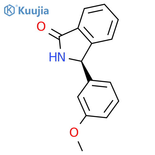 1H-Isoindol-1-one, 2,3-dihydro-3-(3-methoxyphenyl)-, (3R)- structure
