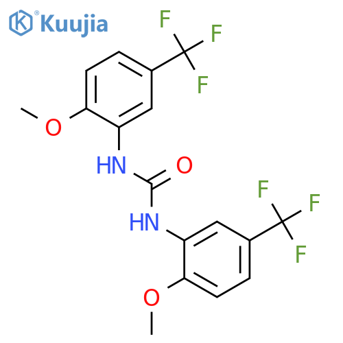 1,3-Bis(2-methoxy-5-(trifluoromethyl)phenyl)urea structure
