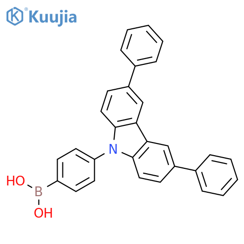 BORONIC ACID, [4-(3,6-DIPHENYL-9H-CARBAZOL-9-YL)PHENYL]- structure