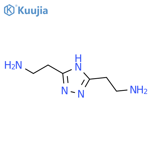 2-[3-(2-aminoethyl)-1H-1,2,4-triazol-5-yl]ethan-1-amine structure