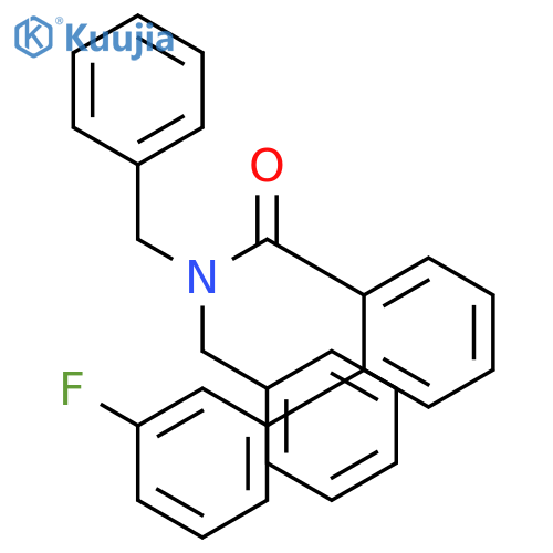 [1,1'-BIPHENYL]-2-CARBOXAMIDE, 3'-FLUORO-N,N-BIS(PHENYLMETHYL)- structure