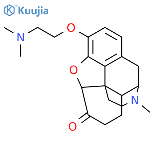 (5alpha)-3-[2-(dimethylamino)ethoxy]-17-methyl-4,5-epoxymorphinan-6-one structure