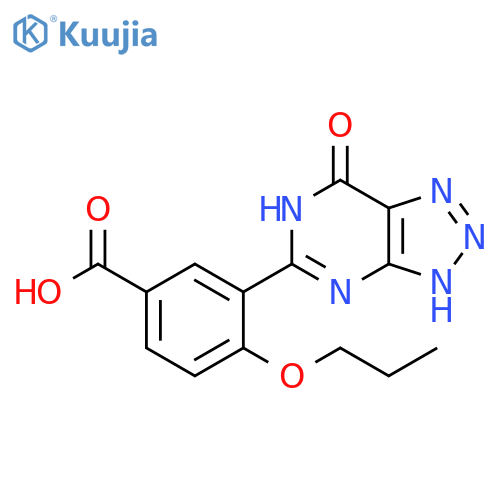 Benzoic acid,3-(4,7-dihydro-7-oxo-1H-1,2,3-triazolo[4,5-d]pyrimidin-5-yl)-4-propoxy- structure