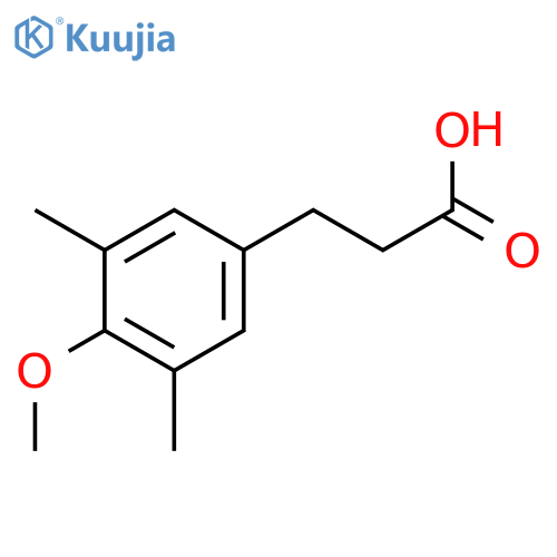 3-(4-methoxy-3,5-dimethylphenyl)propanoic acid structure