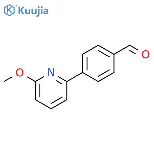4-(3-Methoxypyridin-2-yl)benzaldehyde structure