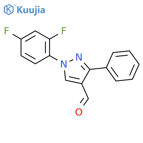 1-(2,4-DIFLUOROPHENYL)-3-PHENYL-1H-PYRAZOLE-4-CARBALDEHYDE structure
