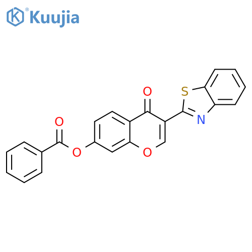 3-(1,3-benzothiazol-2-yl)-4-oxo-4H-chromen-7-yl benzoate structure