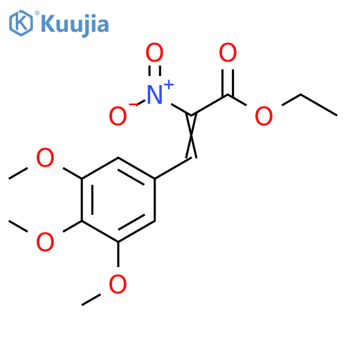 2-Propenoic acid, 2-nitro-3-(3,4,5-trimethoxyphenyl)-, ethyl ester structure