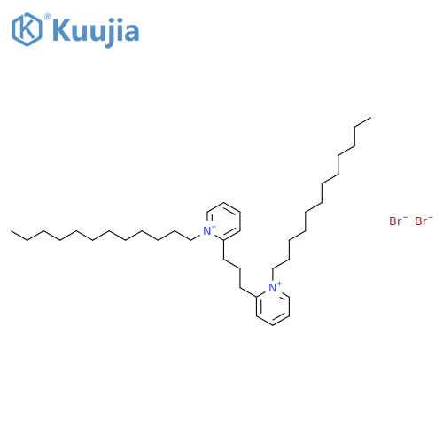 Pyridinium, 2,2'-(1,3-propanediyl)bis[1-dodecyl-, dibromide structure