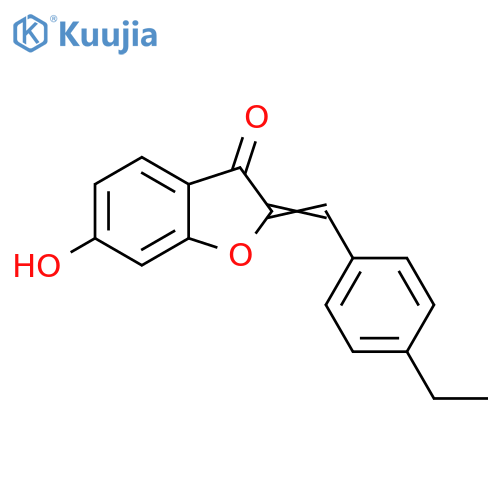 2-[(4-Ethylphenyl)methylidene]-6-hydroxy-2,3-dihydro-1-benzofuran-3-one structure