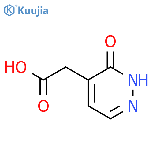 2-(3-oxo-2,3-dihydropyridazin-4-yl)acetic acid structure