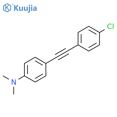 Benzenamine, 4-[(4-chlorophenyl)ethynyl]-N,N-dimethyl- structure