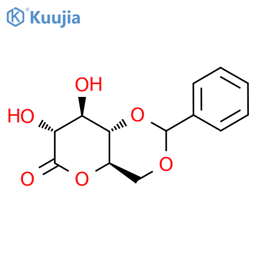 (4AR,7R,8R,8aS)-7,8-dihydroxy-2-phenyltetrahydropyrano[3,2-d][1,3]dioxin-6(4H)-one structure