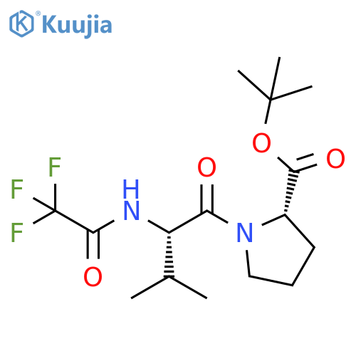 L-Proline, 1-[N-(trifluoroacetyl)-L-valyl]-, 1,1-dimethylethyl ester structure