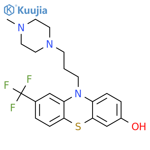 10H-Phenothiazin-3-ol,10-[3-(4-methyl-1-piperazinyl)propyl]-8-(trifluoromethyl)- structure