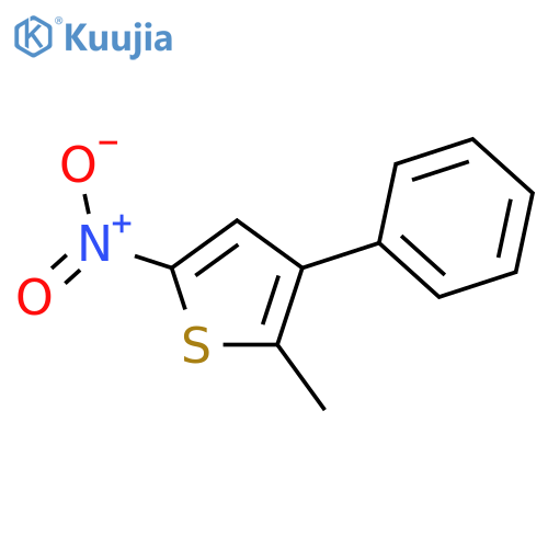 Thiophene, 2-methyl-5-nitro-3-phenyl- structure