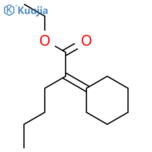 Hexanoic acid, 2-cyclohexylidene-, ethyl ester structure