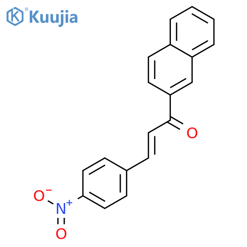 (2E)-1-(naphthalen-2-yl)-3-(4-nitrophenyl)prop-2-en-1-one structure