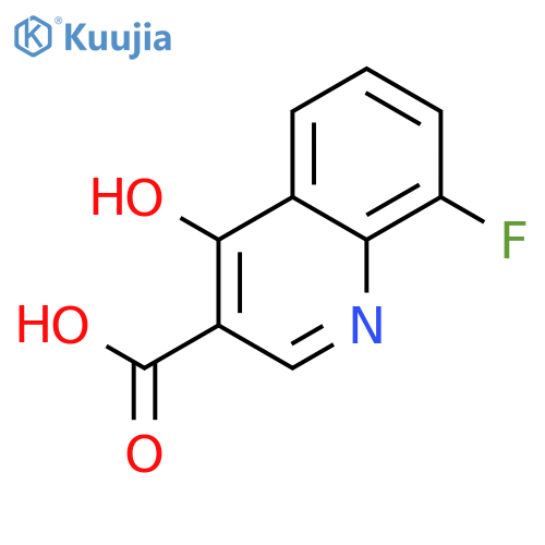 8-Fluoro-4-hydroxyquinoline-3-carboxylic acid structure