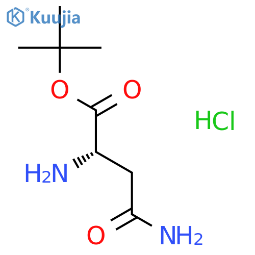 L-Asparagine tert-Butyl Ester Hydrochloride structure