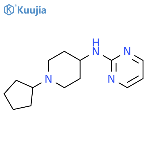 2-PYRIMIDINAMINE, N-(1-CYCLOPENTYL-4-PIPERIDINYL)- structure