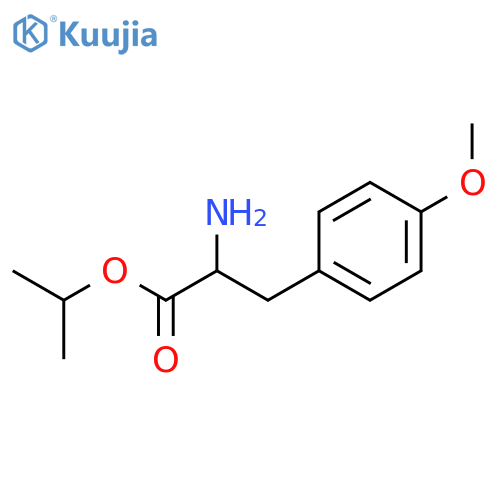 Propan-2-yl 2-amino-3-(4-methoxyphenyl)propanoate;hydrochloride structure
