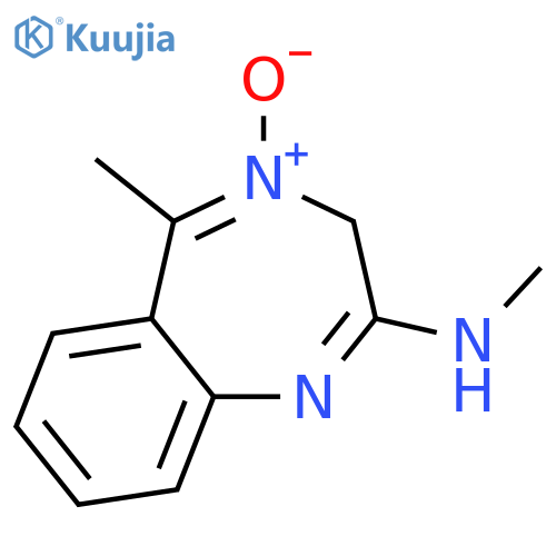 3H-1,4-BENZODIAZEPIN-2-AMINE, N,5-DIMETHYL-, 4-OXIDE structure