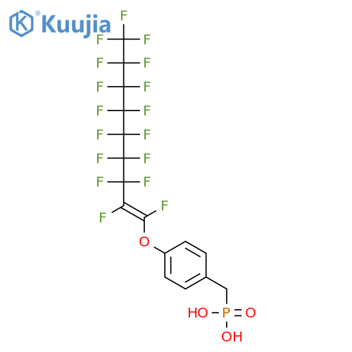 [[4-[(heptadecafluorononenyl)oxy]phenyl]methyl]-Phosphonic acid structure