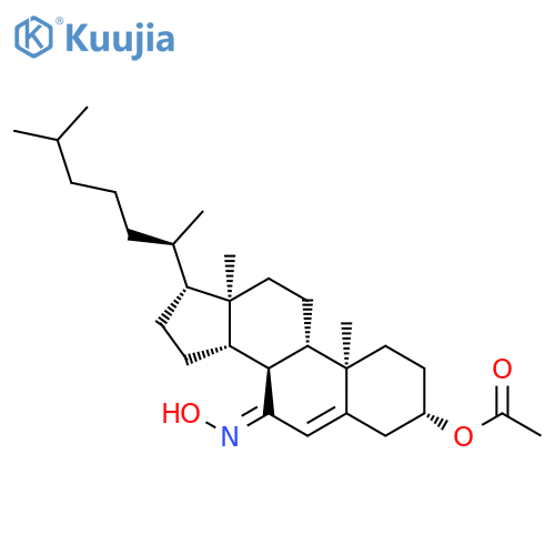 Cholest-5-en-7-one, 3-(acetyloxy)-, 7-oxime, (3b)- structure