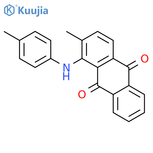 9,10-Anthracenedione, 2-methyl-1-[(4-methylphenyl)amino]- structure
