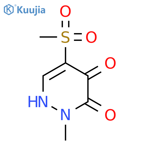 3,4-Pyridazinedione, 1,2-dihydro-2-methyl-5-(methylsulfonyl)- structure