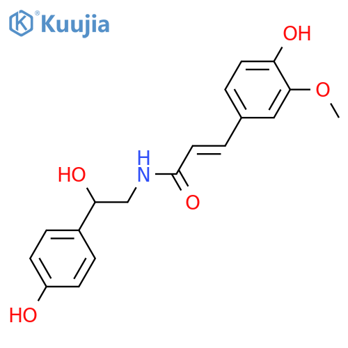 Octopamine; (S)-form, N-(4-Hydroxy-3-methoxy-E-cinnamoyl) structure