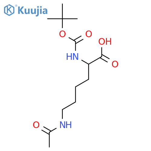 Boc-Lys(Ac)-OH structure