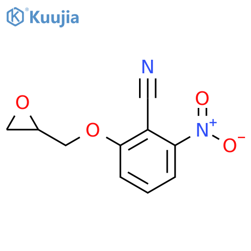 Benzonitrile, 2-nitro-6-(oxiranylmethoxy)- structure