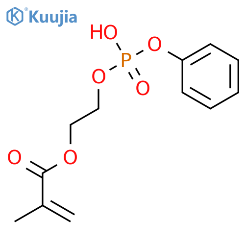 2-Propenoic acid,2-methyl-, 2-[(hydroxyphenoxyphosphinyl)oxy]ethyl ester structure