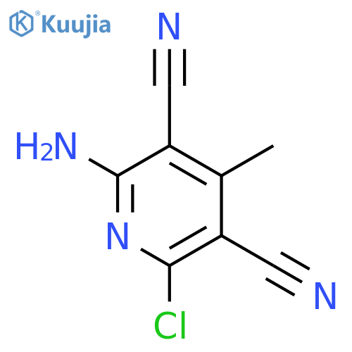 3,5-Pyridinedicarbonitrile,2-amino-6-chloro-4-methyl- structure