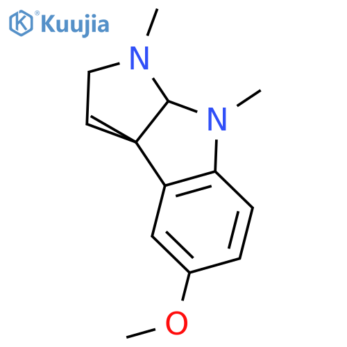 Pyrrolo[2,3-b]indole, 1,2,3,3a,8,8a-hexahydro-5-methoxy-1,3a,8-trimethyl-, (3aR,8aS)-rel- structure
