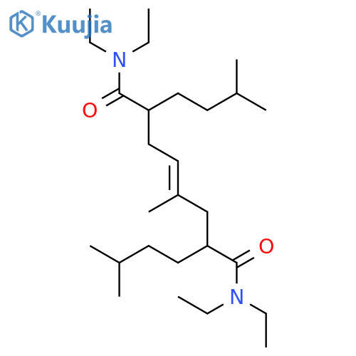 4-Octenediamide, N,N,N',N'-tetraethyl-4-methyl-2,7-bis(3-methylbutyl)- structure