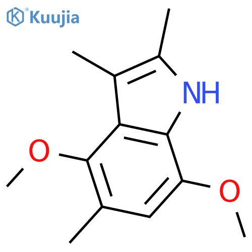 1H-Indole, 4,7-dimethoxy-2,3,5-trimethyl- structure