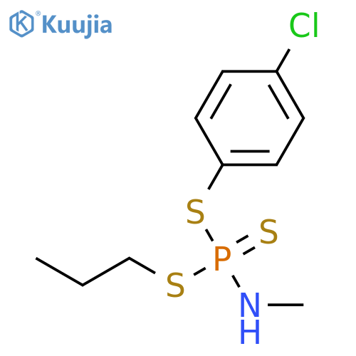 Phosphoramidotrithioic acid, methyl-, 4-chlorophenyl propyl ester structure