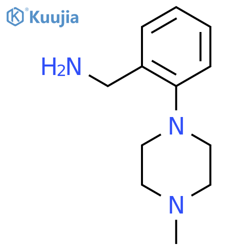 1-[2-(4-Methylpiperazin-1-yl)phenyl]methanamine structure