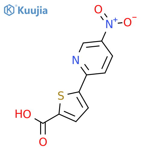 2-Thiophenecarboxylic acid, 5-(5-nitro-2-pyridinyl)- structure