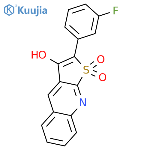 THIENO[2,3-B]QUINOLIN-3-OL, 2-(3-FLUOROPHENYL)-, 1,1-DIOXIDE structure
