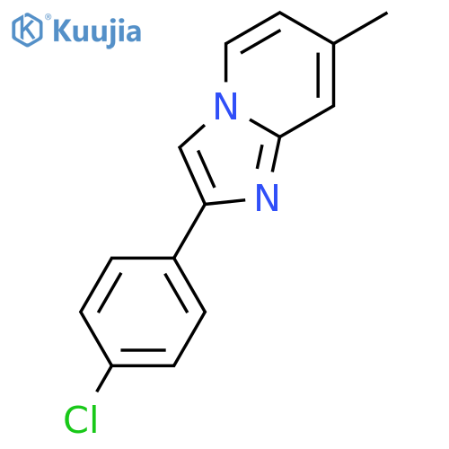 2-(4-chlorophenyl)-7-methylimidazo1,2-apyridine structure